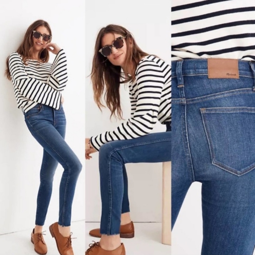 Madewell 9” High Rise Skinny Denim Jean Size 25 #J6515 Medium Wash NEW NWT